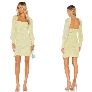 Faithfull the Brand Gombardy Mini Dress Bisset Yellow Floral Print (17)